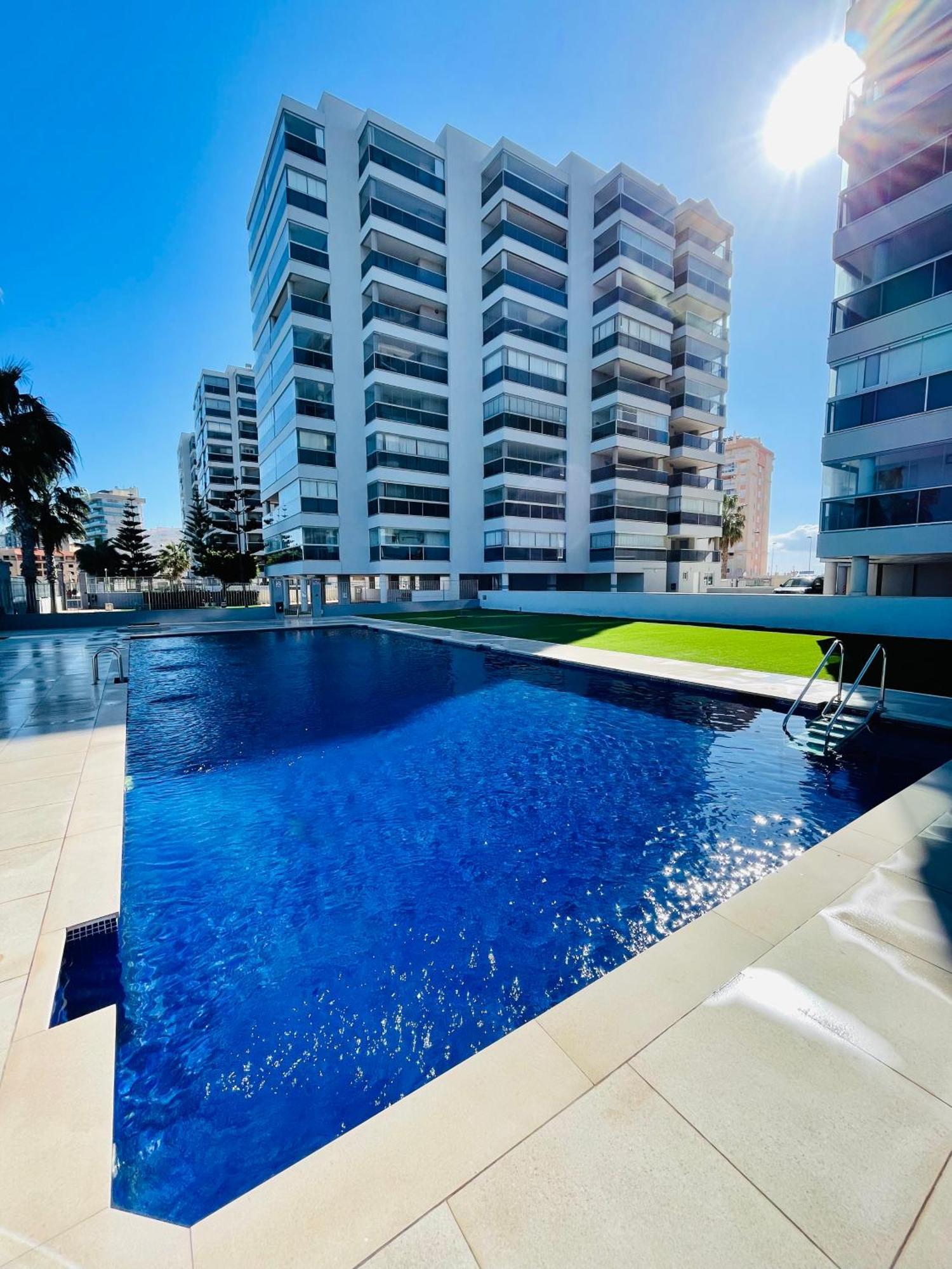 דירות לה מנגה דל מר מנור Apartamento En Primera Linea Con Vistas A La Playa Ensenada Del Esparto Del Residencial Vina Del Mar מראה חיצוני תמונה