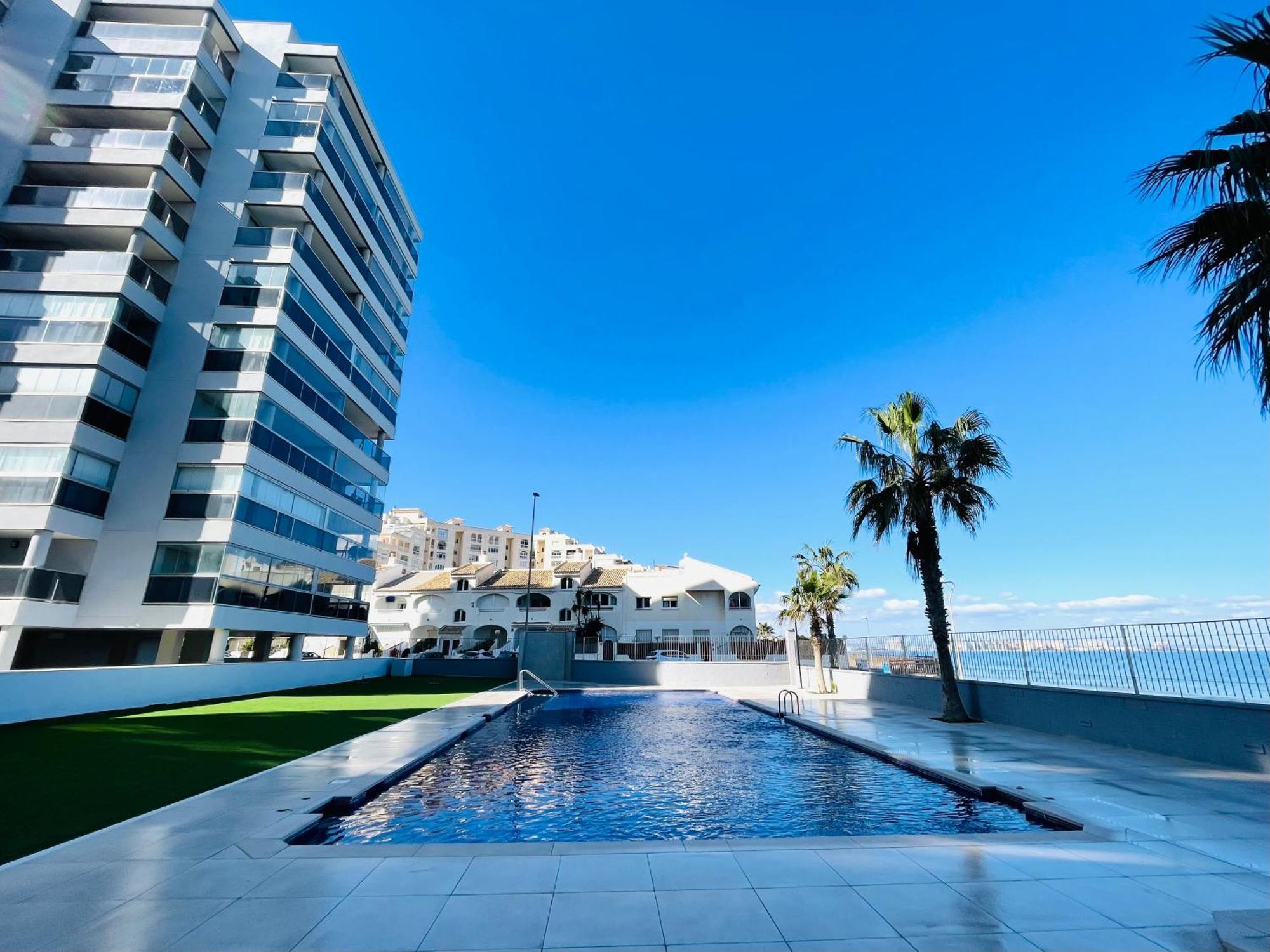 דירות לה מנגה דל מר מנור Apartamento En Primera Linea Con Vistas A La Playa Ensenada Del Esparto Del Residencial Vina Del Mar מראה חיצוני תמונה